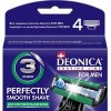 Сменные кассеты для бритья Deonica For Men 3 лезвия, 4 шт
